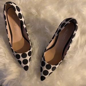 Aldo polka dot pumps